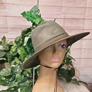 Henschel NWT Authentic Original Breezer Olive Green Wide Brim Hat